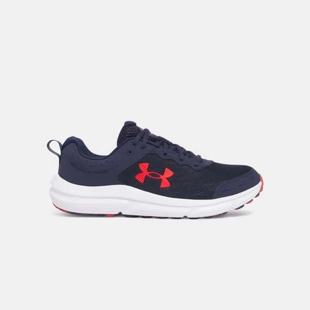 NEW NIB Under Armour Men's Sz 13 UA Charged Assert 10 Running Shoes navy red $75